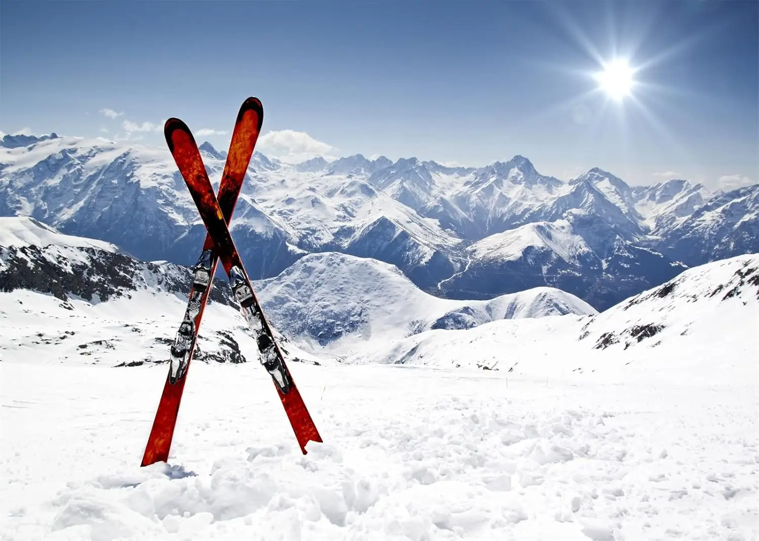 Alps White Snow Mountain Summi - Outdoor Adventure Background ulasan dan harga