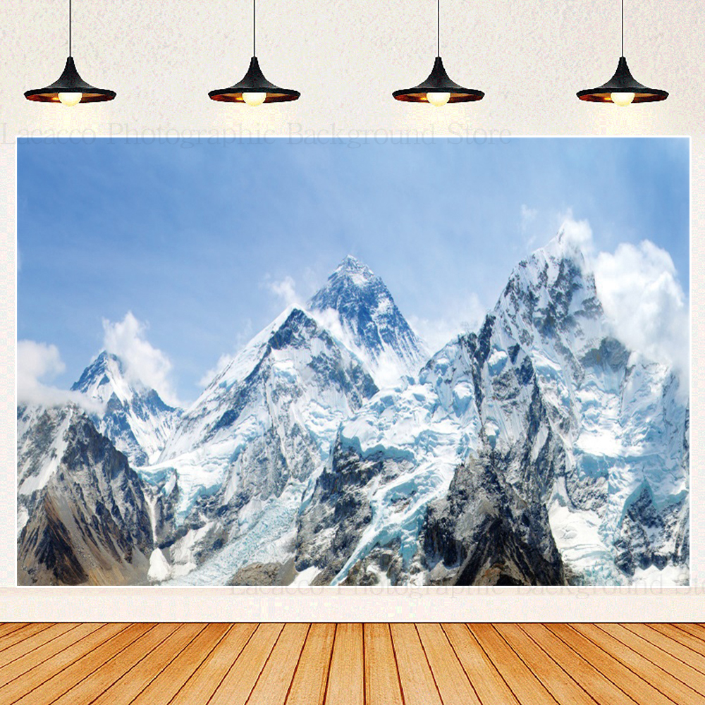 Snow Mountain Adventure Backdr - Outdoor Adventure Background ulasan dan harga