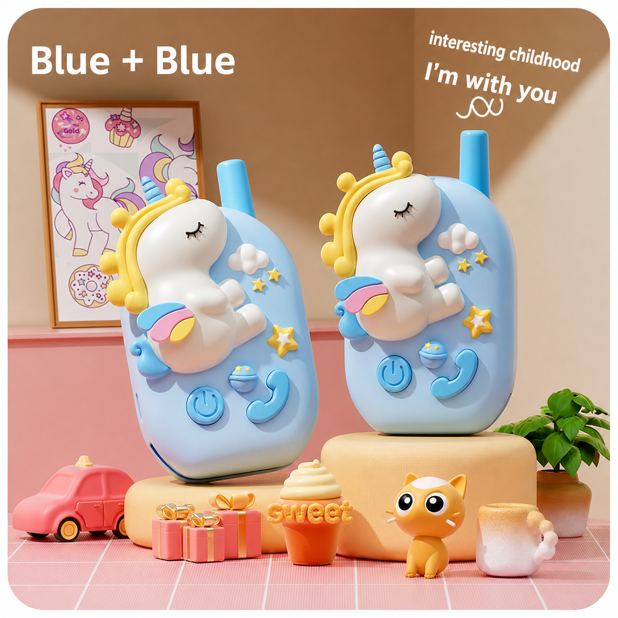 2pcs Cute Animal Toy Walkie Ta - Outdoor Adventure Toys For Kids ulasan dan harga