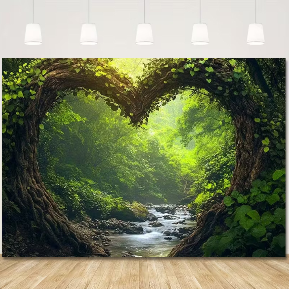 Lvy And Stone Wall Green Birth - Outdoor Adventure Background ulasan dan harga