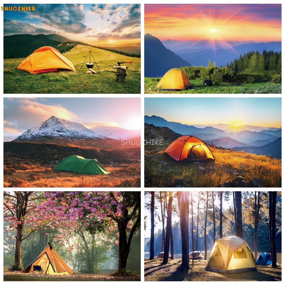 Outdoor Forest Camping Backdro - Outdoor Adventure Background ulasan dan harga