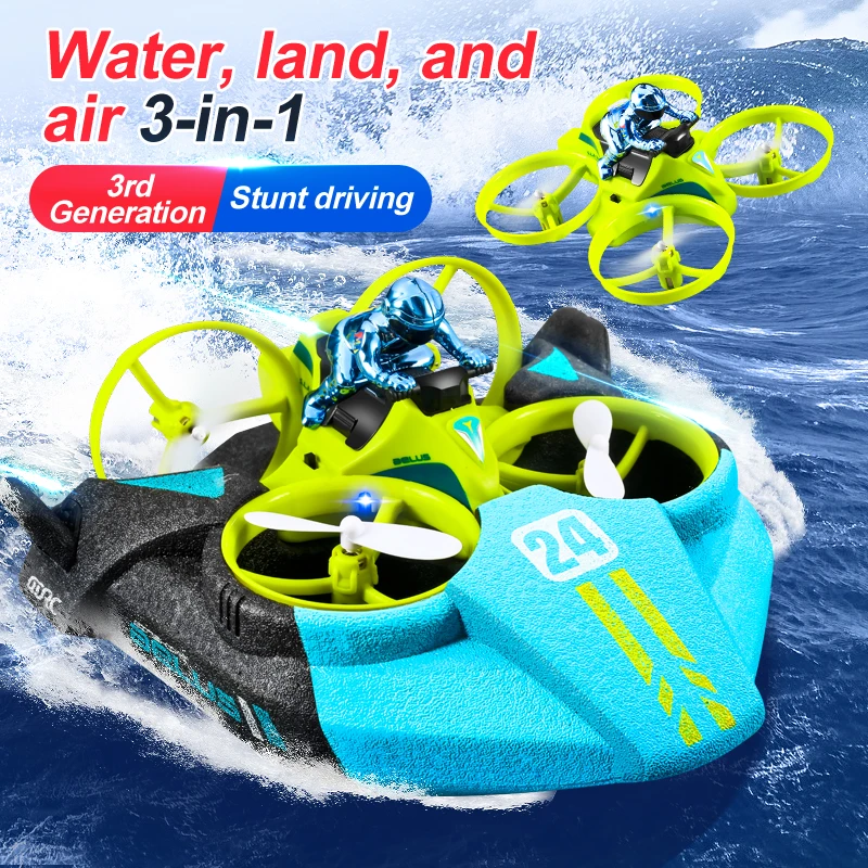 3-in-1 Land Air Sea RC Aircraf - Outdoor Adventure Toys For Kids ulasan dan harga