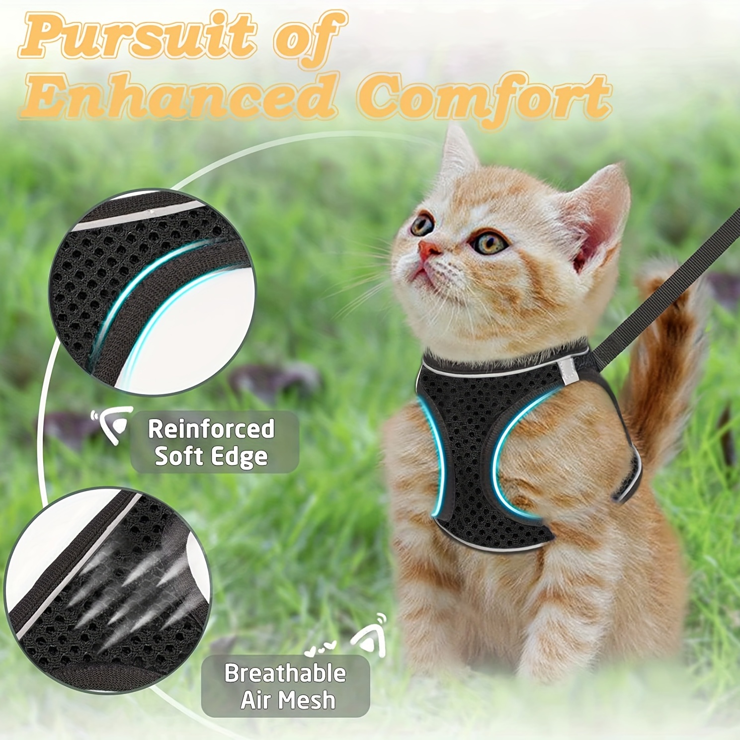 Escape-Proof Cat Harness & Lea - Outdoor Adventure Vest ulasan dan harga