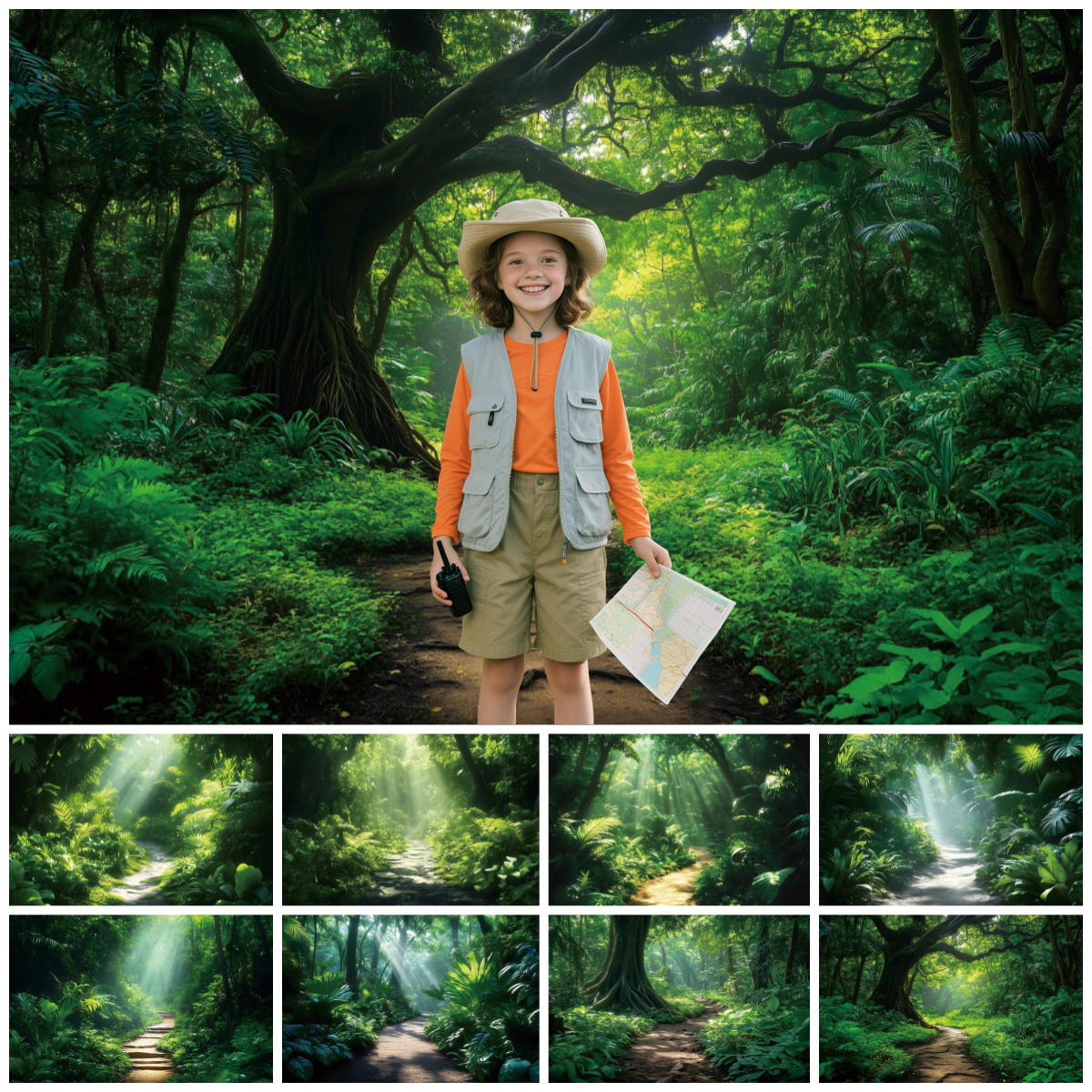 Tropical Rainforest Adventure  - Outdoor Adventure Background ulasan dan harga