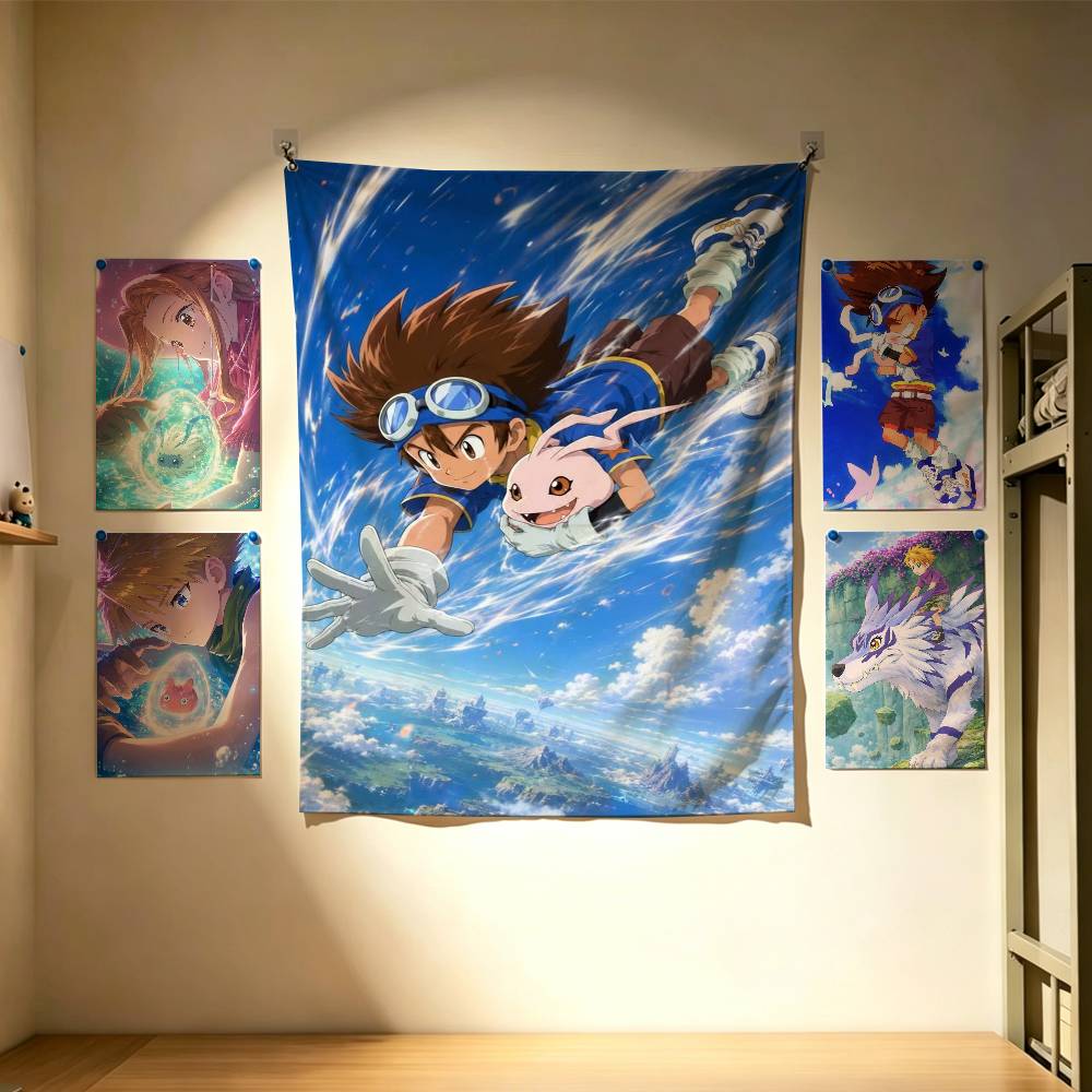 Cute Digimon Adventure  Flags  - Outdoor Adventure Background ulasan dan harga